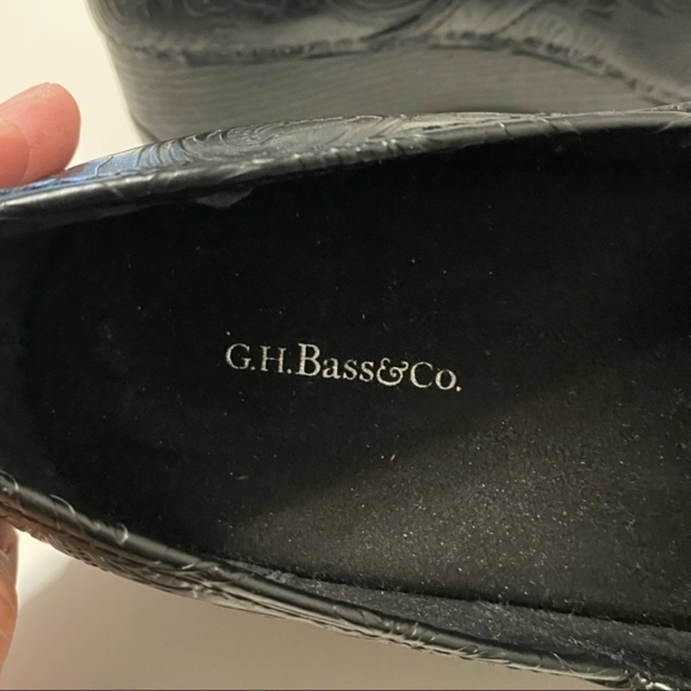 G.H Bass & Co Shoes Clogs Size 10 M Women’s Slip On Black Medical - Picture 6 of 10